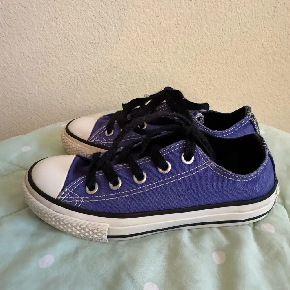 Converse Kids Purple and Black Sneakers size 12